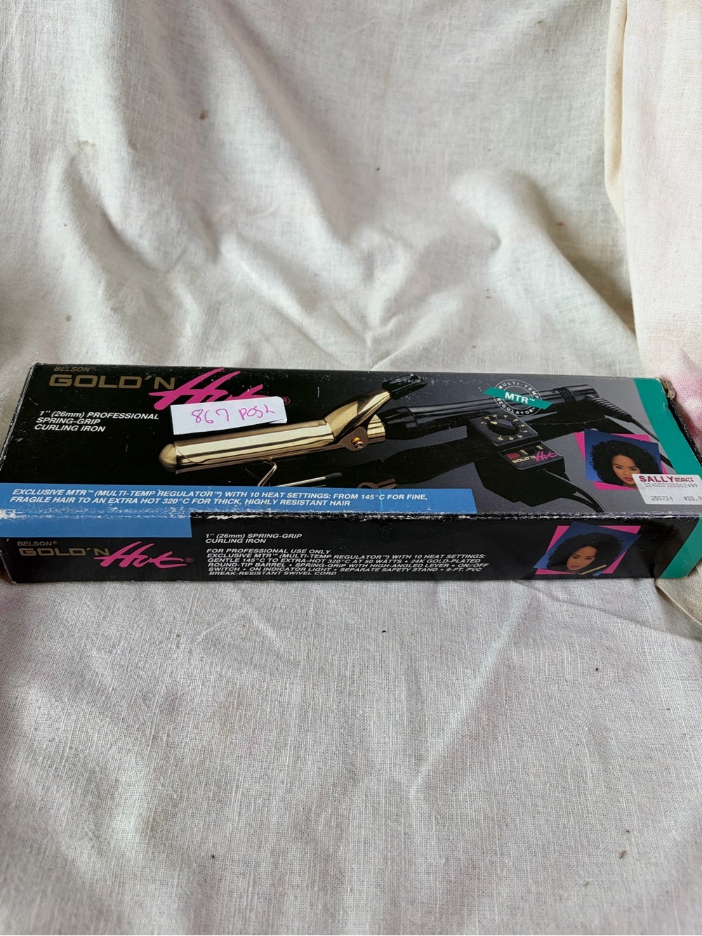 Gold 'N Hot Professional Curling Iron - Black & Gold